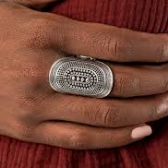 4 Piece Set: Earrings, Cuff, Necklace, Ring - Picture 3 of 4